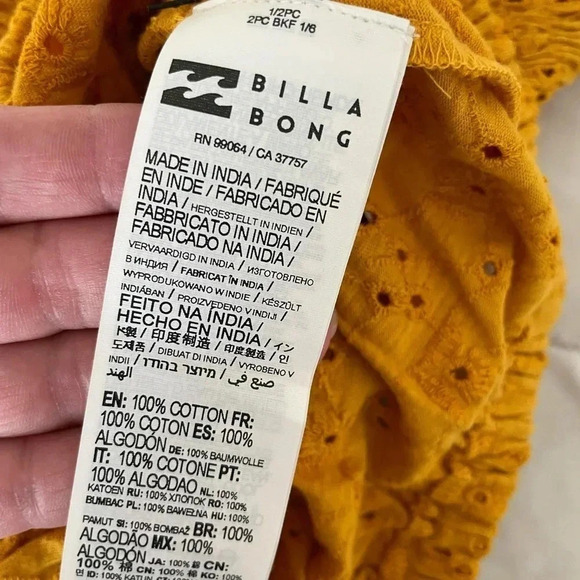 Billabong summer eyelit crop top - Picture 8 of 12